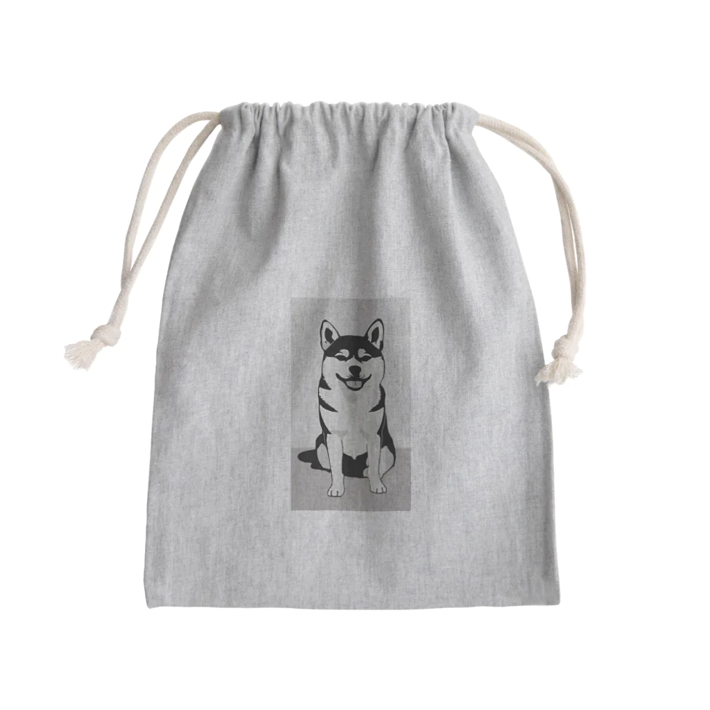 ワイルドワンズの柴犬のキュートなキャンバス Mini Drawstring Bag