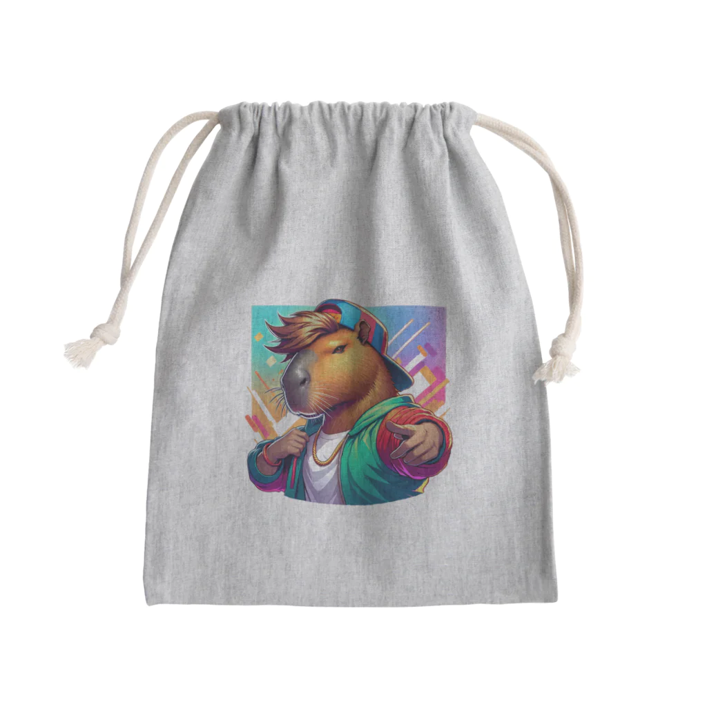 もこもこのＫＡＰＩＴＯ Mini Drawstring Bag