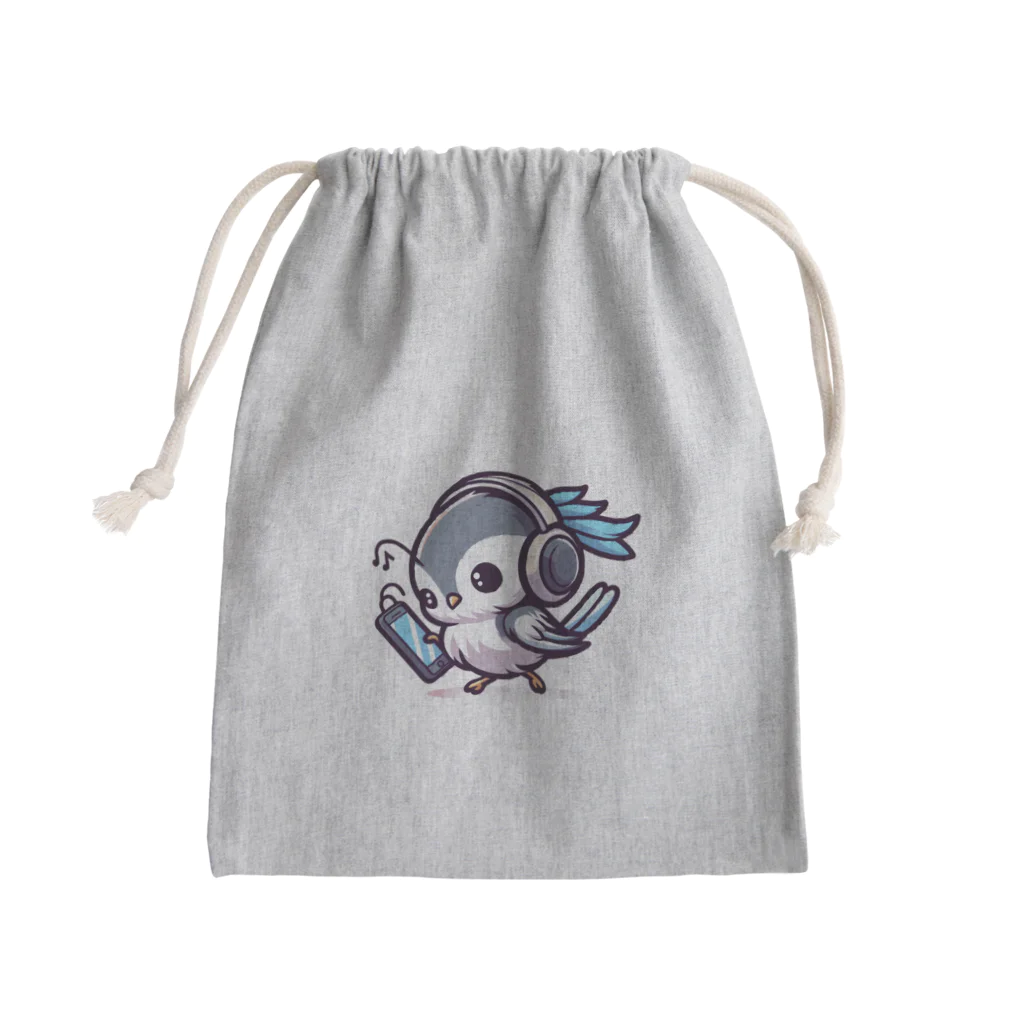 音楽ルー106のシマエナガ Mini Drawstring Bag