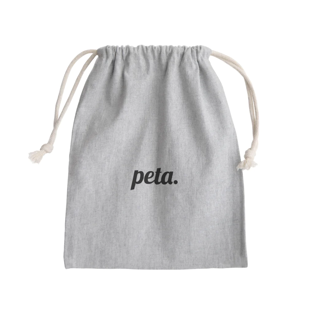 peta.のpeta. Mini Drawstring Bag