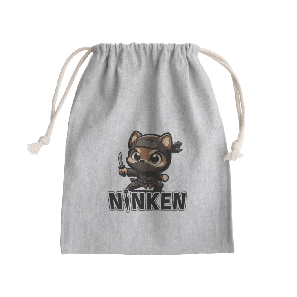 maehigeの店の忍犬（にんけん）カンちゃん Mini Drawstring Bag