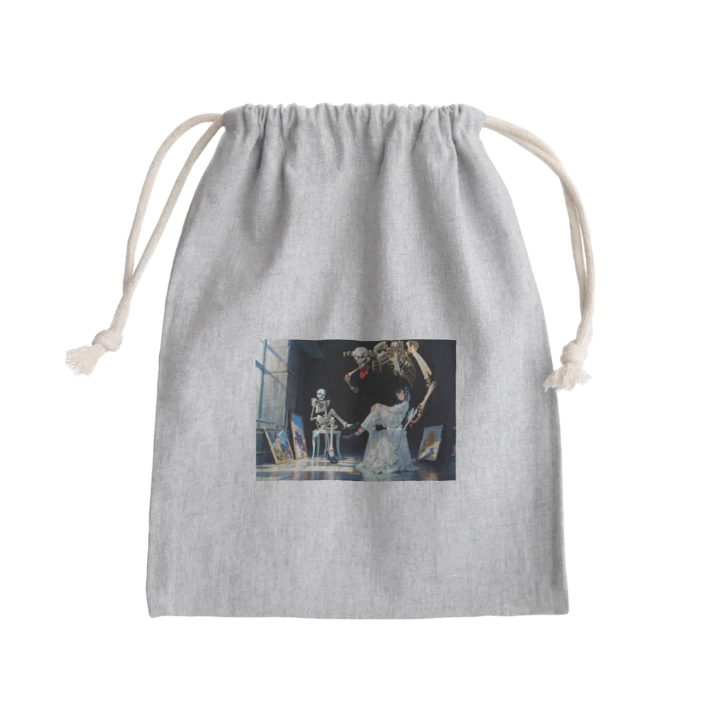 Celestite(セレスタイト)の少女の美術館 Mini Drawstring Bag