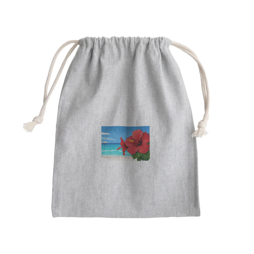 kaiminsapoのハイビスカス　リゾート　🌺　🏝️ Mini Drawstring Bag