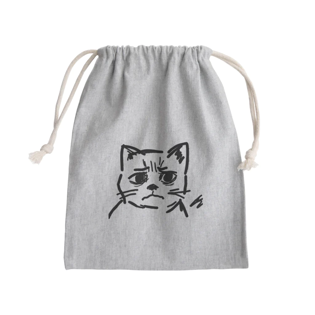 CODYの訝しげな顔の猫 Mini Drawstring Bag