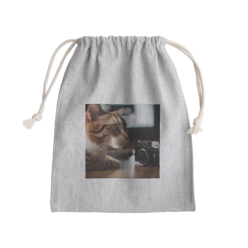 yura6200の猫ちゃん　v8 Mini Drawstring Bag