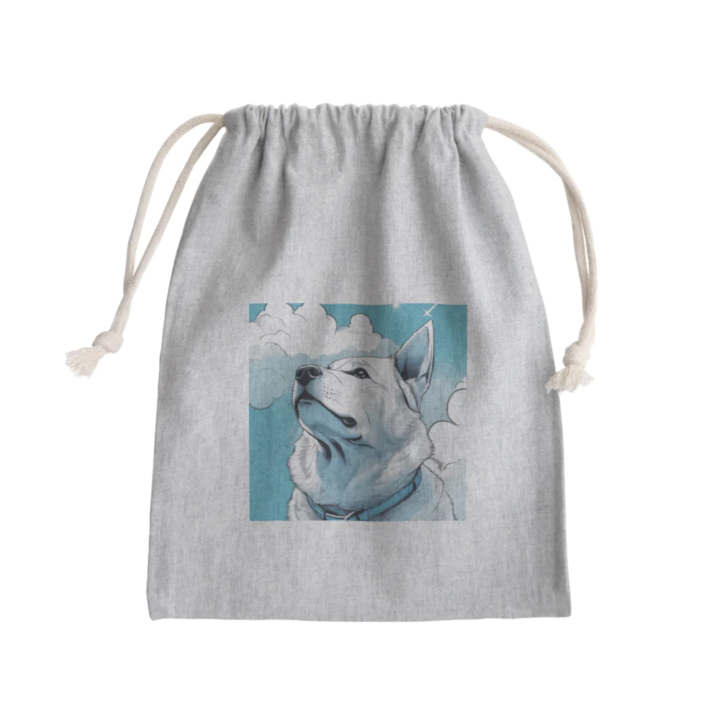 宗乙商店の我思う、我は秋田犬。 Mini Drawstring Bag