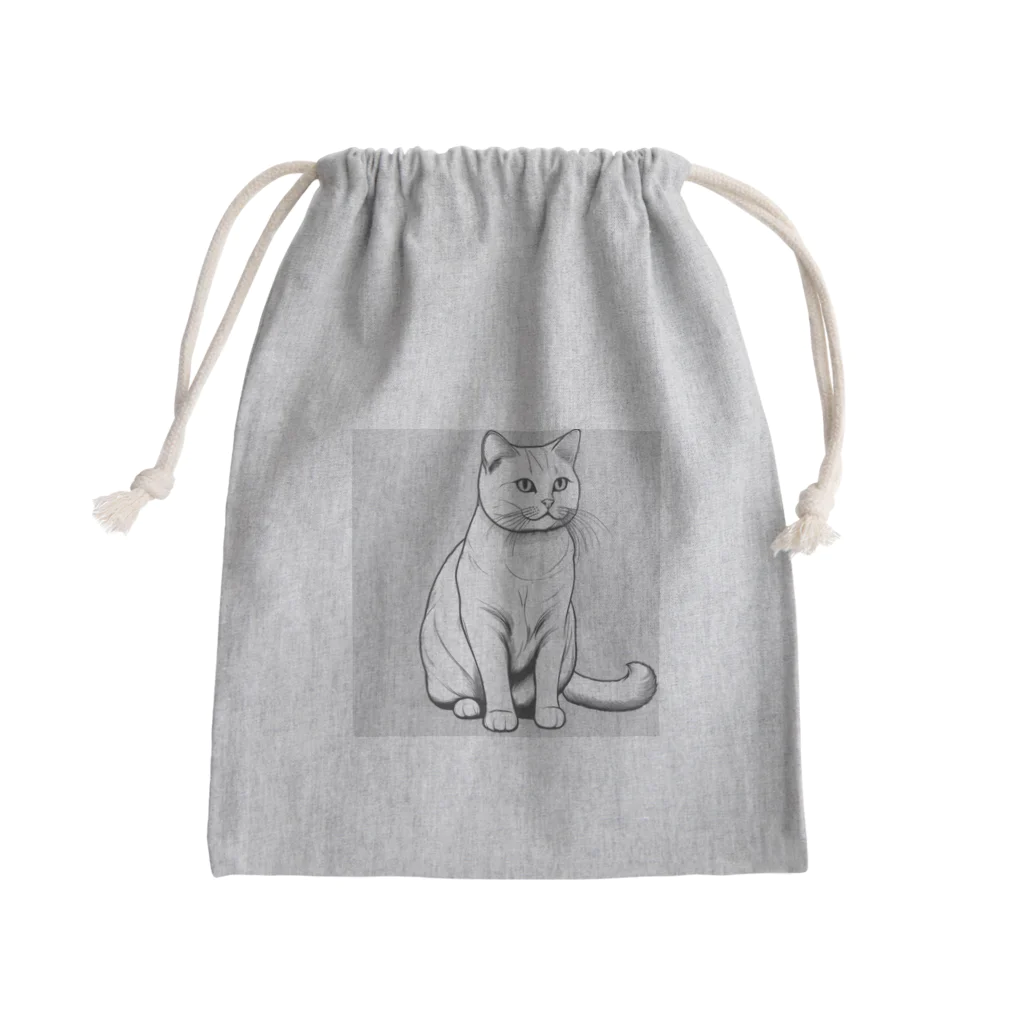 どうぶつやのブリティッシュショートヘア     猫 Mini Drawstring Bag