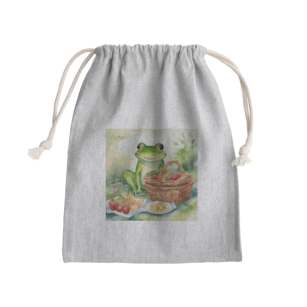 yuko_uのハピケロ〜ピクニック Mini Drawstring Bag