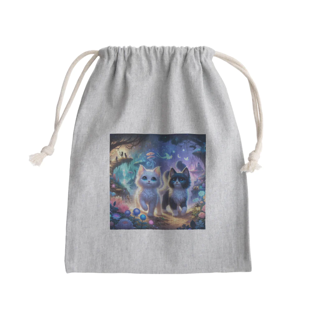 katohkouchiの夢幻の森の小さな冒険者たち Mini Drawstring Bag