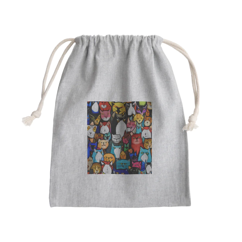 PAC (ポップアートキャット）のPAC (ポップアートキャット) Mini Drawstring Bag