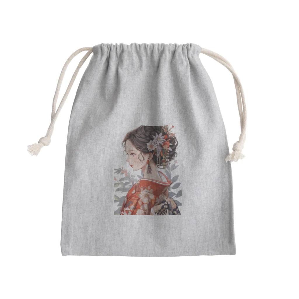AQUAMETAVERSEの和服姿の女性　sanae 2074 Mini Drawstring Bag