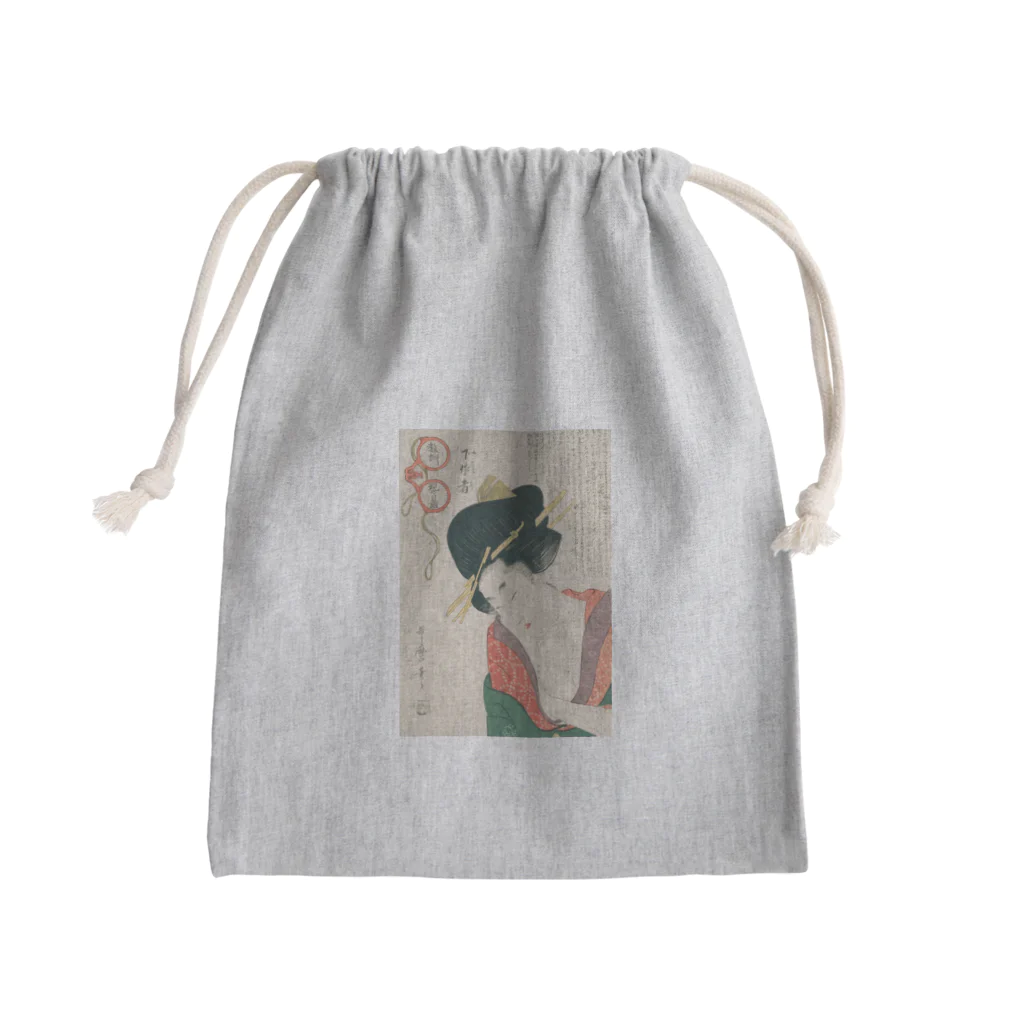 寿めでたや(ukiyoe)の浮世絵：喜多川歌麿_＜教訓親の目鑑＞ Mini Drawstring Bag