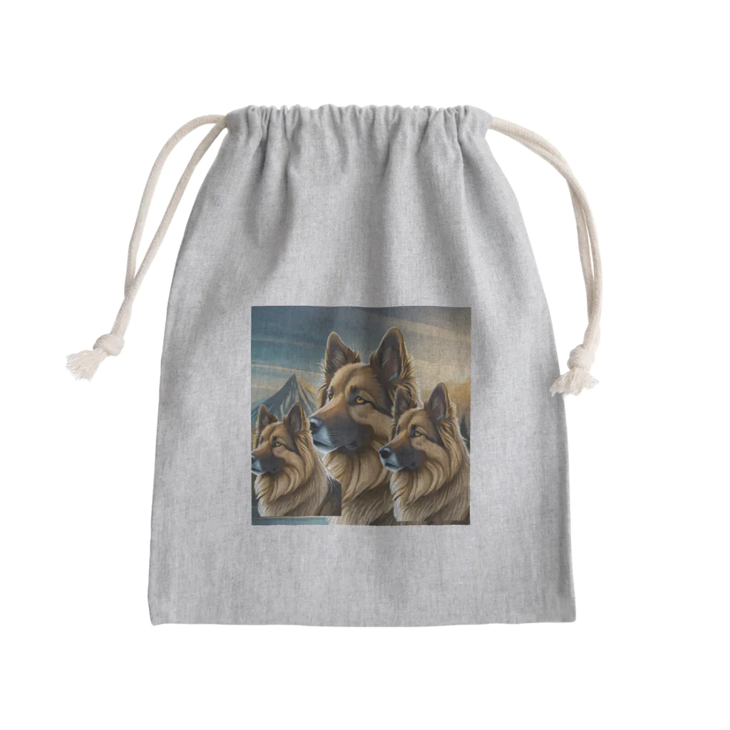 DREAMHOUSEのジャーマンシェパード Mini Drawstring Bag