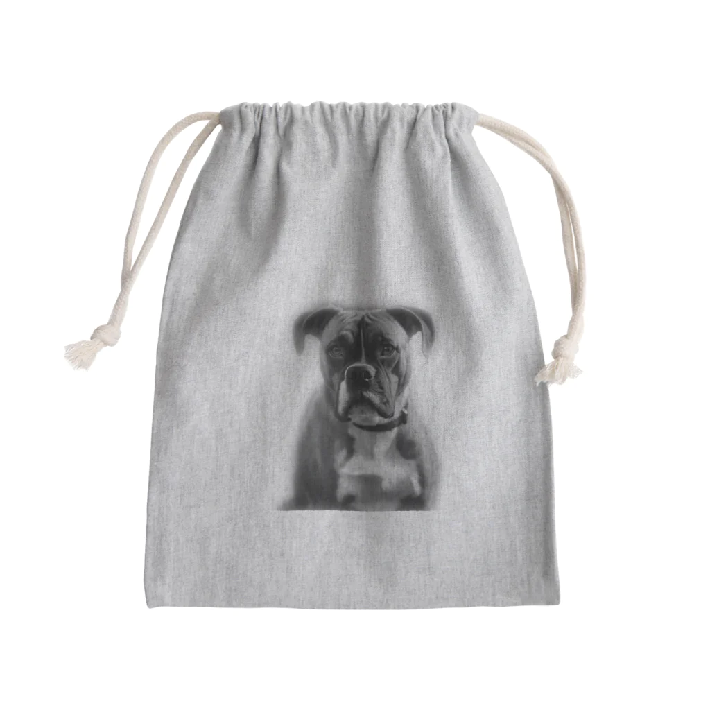 barbyGGGの超キュートなボクサー犬 Mini Drawstring Bag