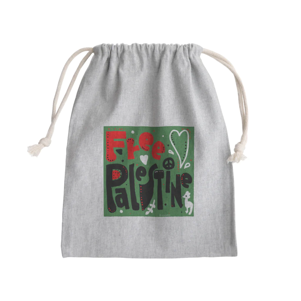 ❤kabotya❤のFREE PALESTINE  Mini Drawstring Bag