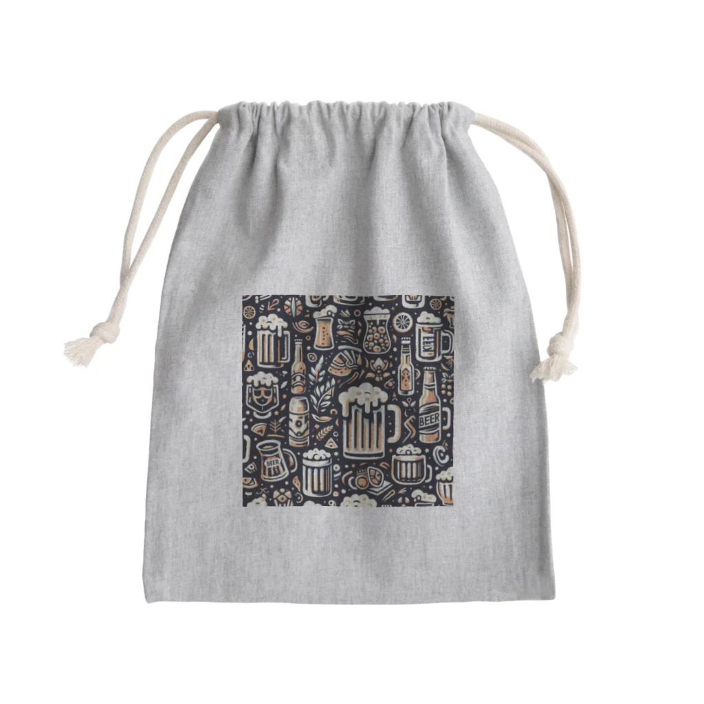 banmesyのI♡ビール2 Mini Drawstring Bag