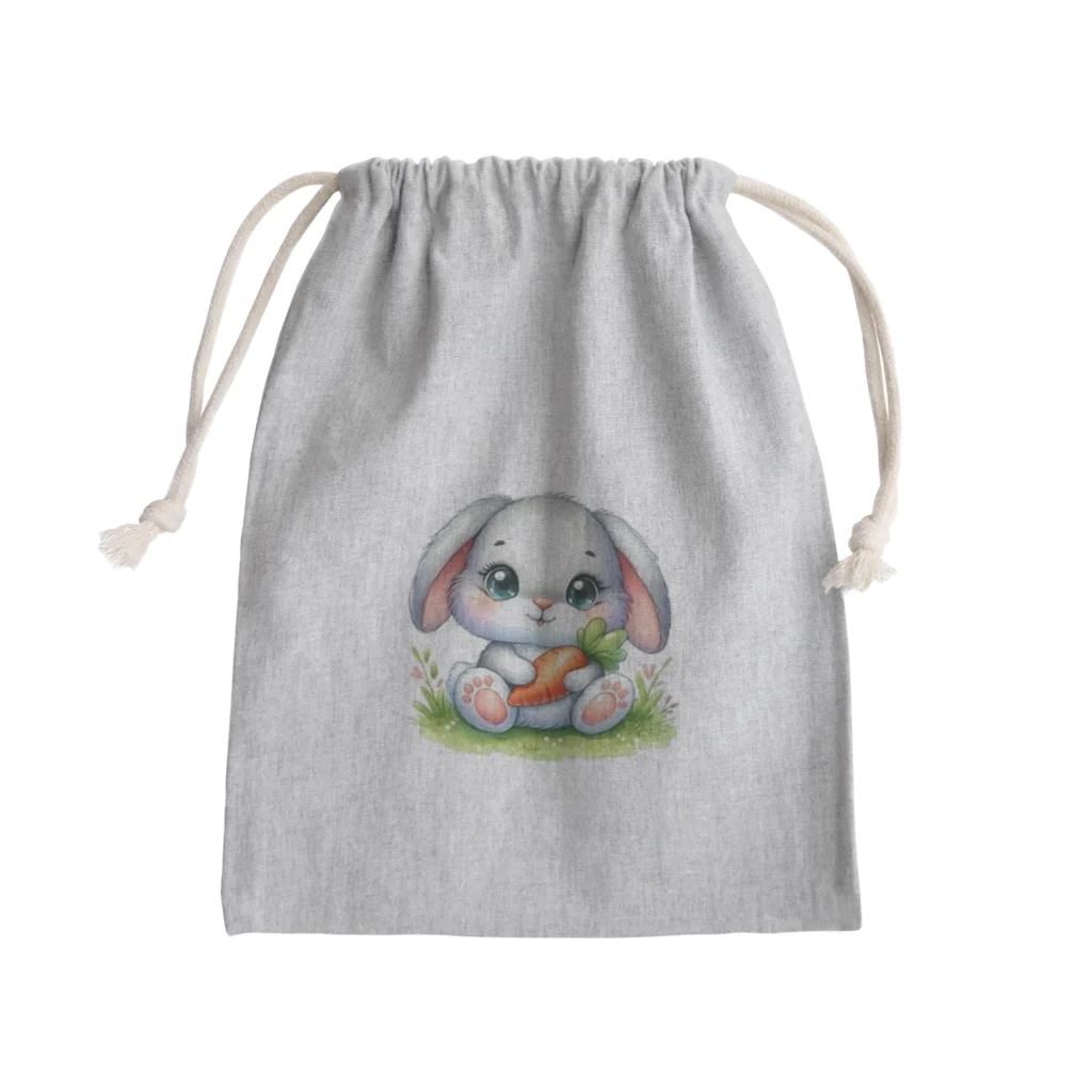 ぷっくりショップのうさかわいい Mini Drawstring Bag