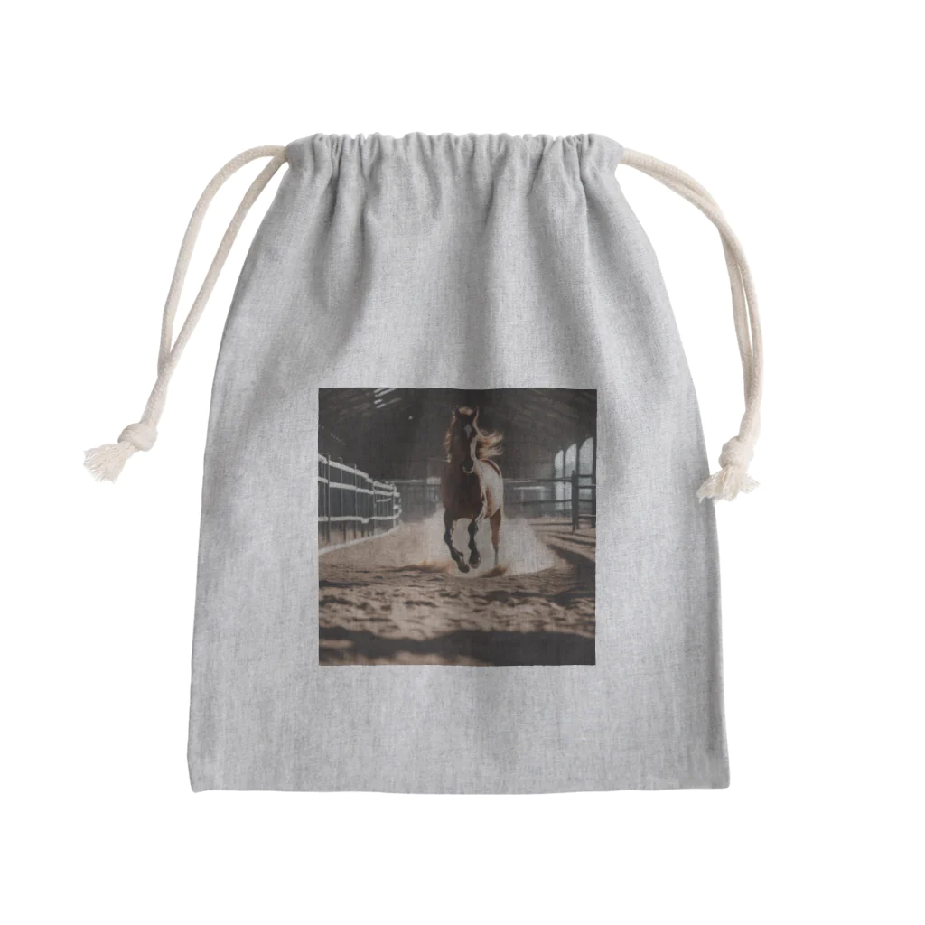 tin78の情熱的に駆け巡る馬 Mini Drawstring Bag