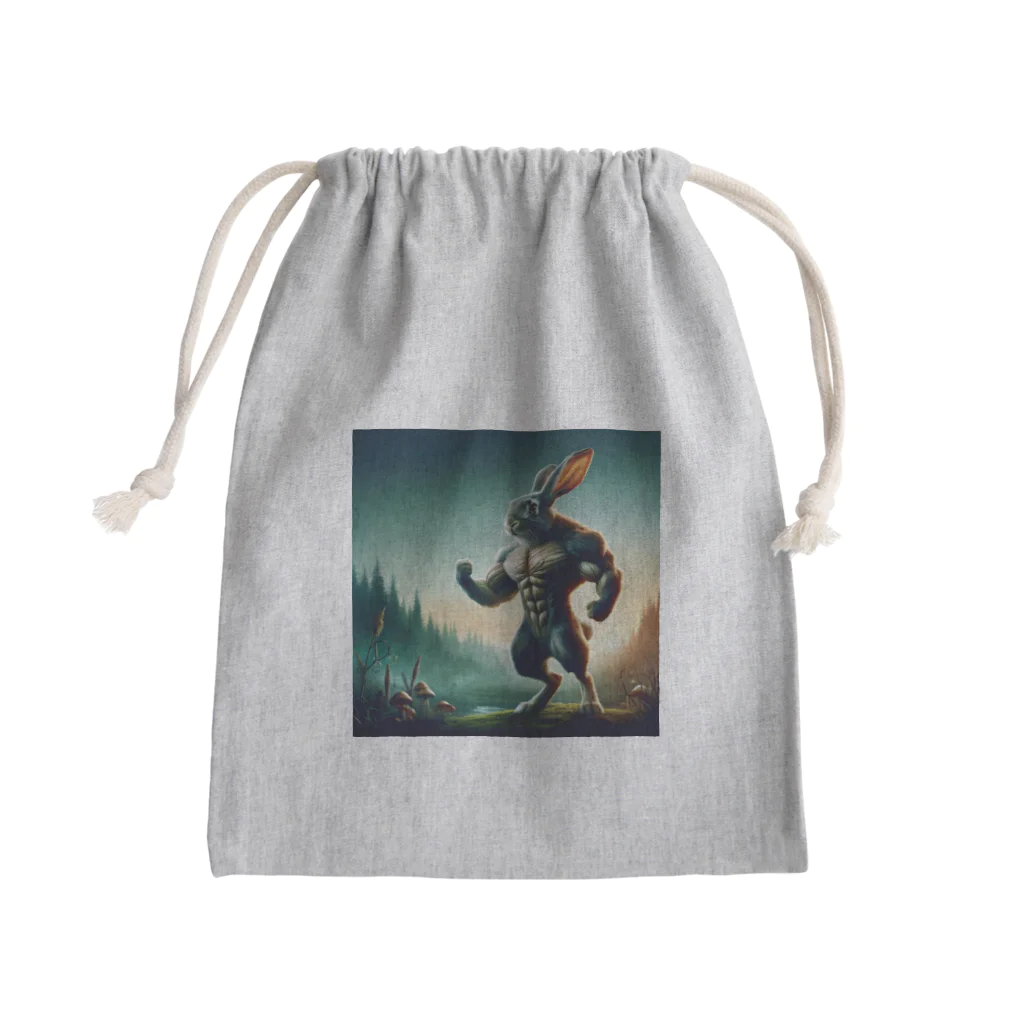 cheesyaのウサギ　パワーモード Mini Drawstring Bag