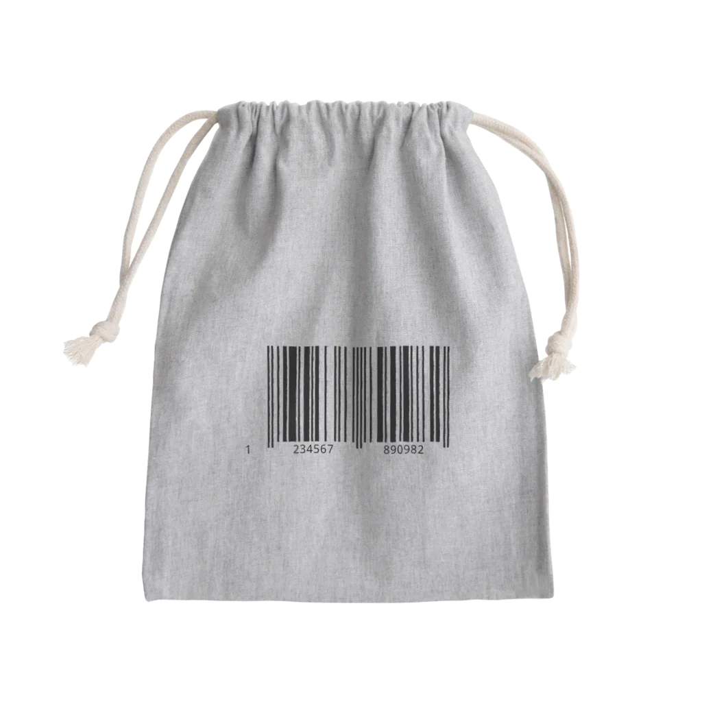 MACOCCHIのバーコード Mini Drawstring Bag