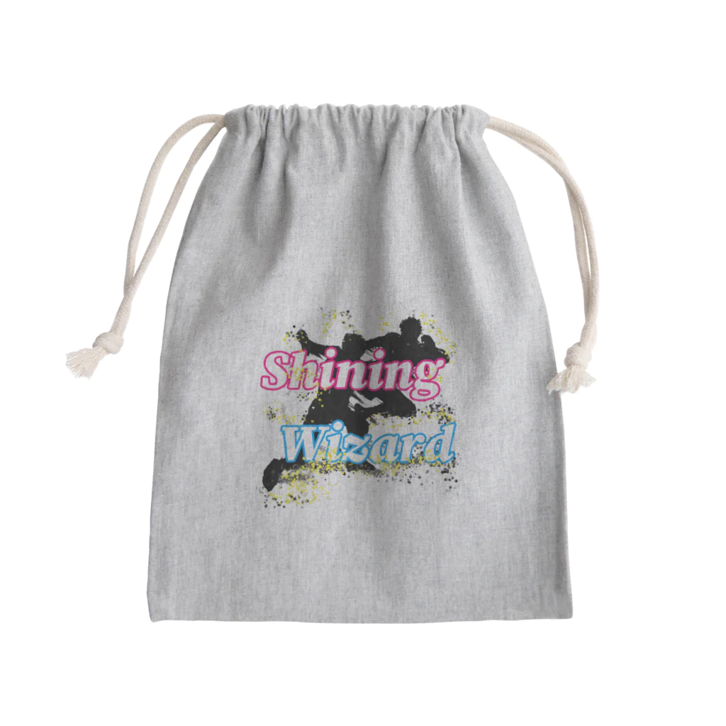 Prowrestling-Boy（プロレス小僧）のシャイニング・ウイザードD Mini Drawstring Bag