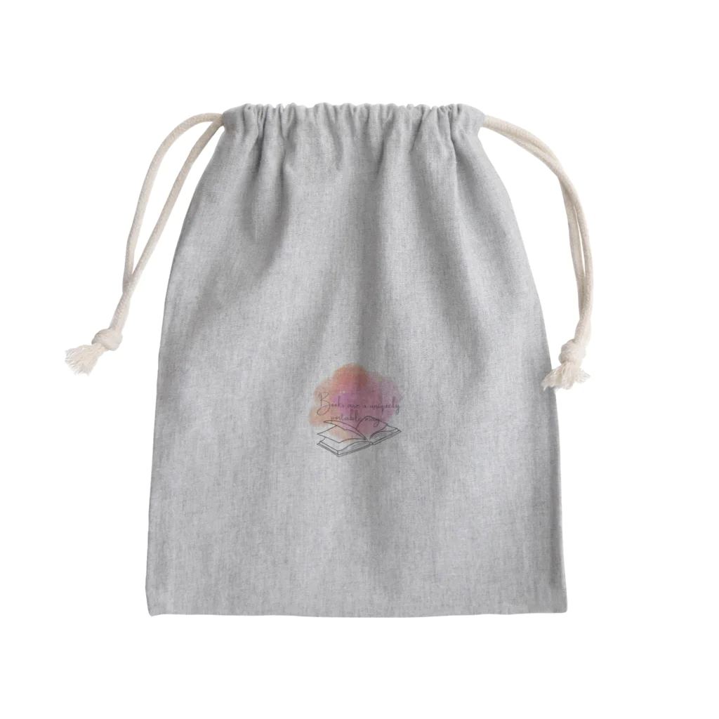 mame SHOPの本📕×名言 Mini Drawstring Bag