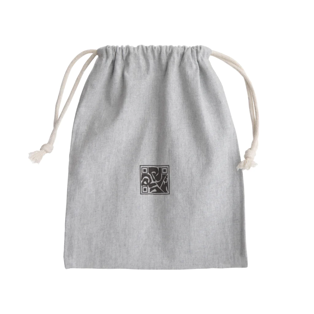 A_syのキューアールコード Mini Drawstring Bag