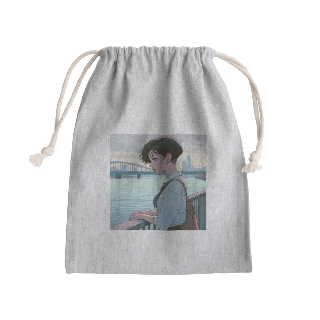 Riona_112の都会女子 Mini Drawstring Bag