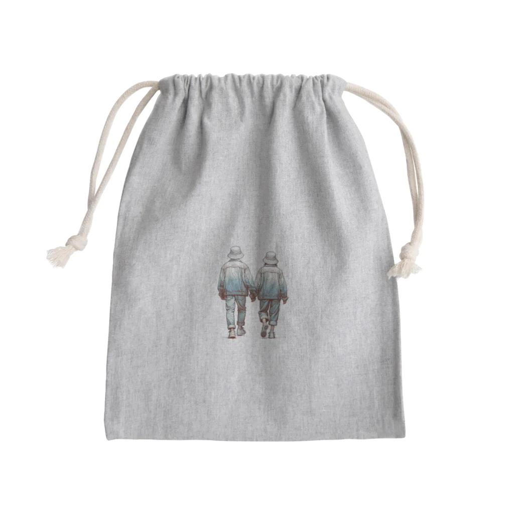 ケタケタの店の2人の休日デート Mini Drawstring Bag