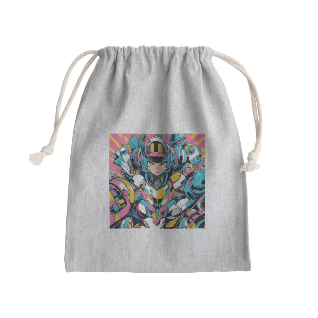 カピパーラ🐻のアーマーガールα♪ Mini Drawstring Bag