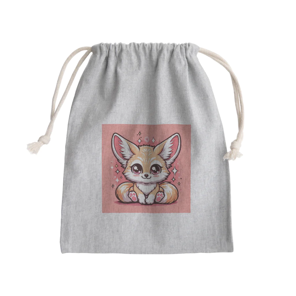 toto444のかわいいフェネック Mini Drawstring Bag