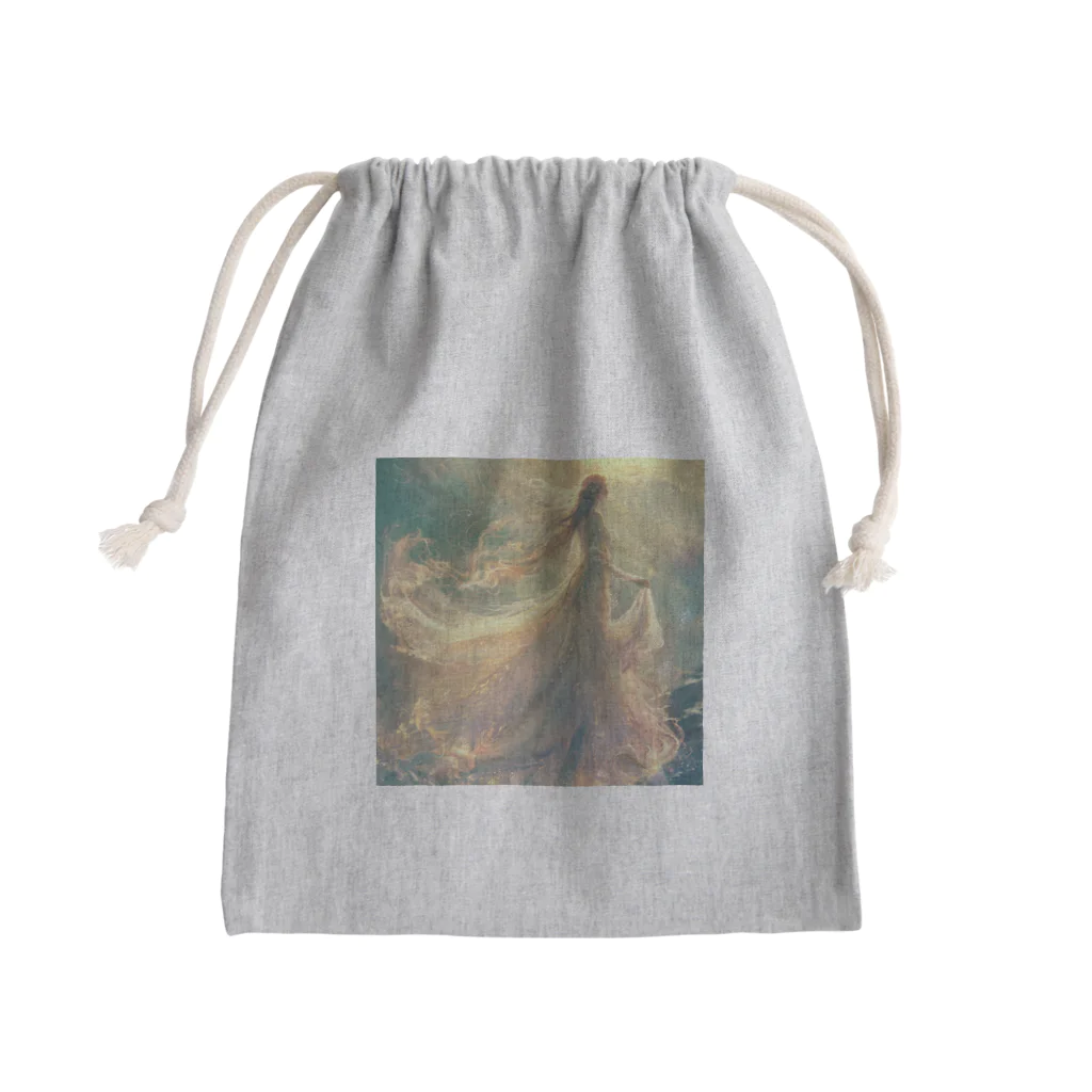 AQUAMETAVERSEの光の国からやってきたお姫様 アメジスト 2846 Mini Drawstring Bag