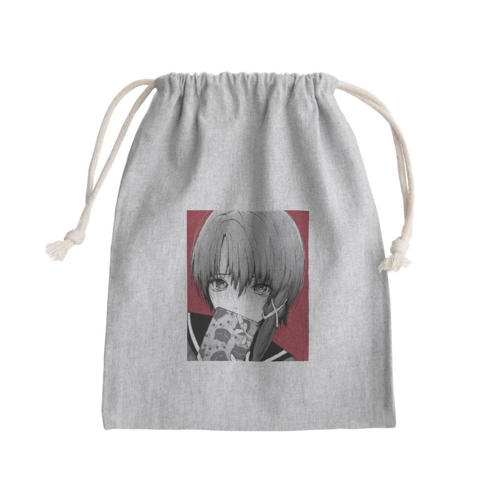 赤い鳥居のlain  Mini Drawstring Bag