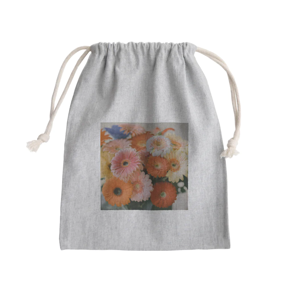 decnaの色鮮やかなガーベラのアイテム Mini Drawstring Bag