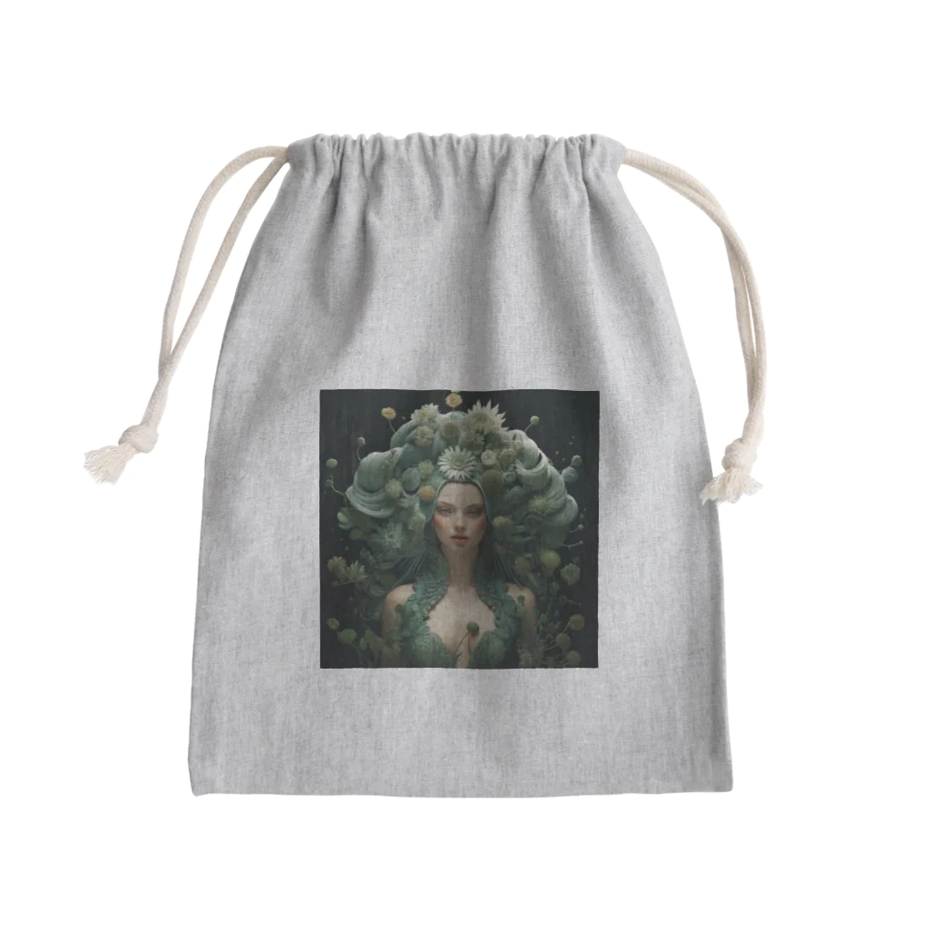 AQUAMETAVERSEの魅惑的な緑の世界　なでしこ　1478 Mini Drawstring Bag