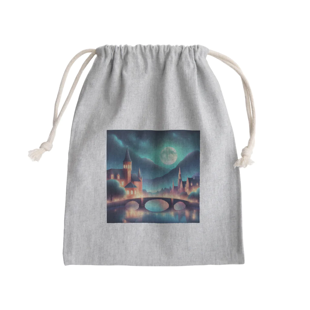 yh1235の綺麗な夜景 Mini Drawstring Bag