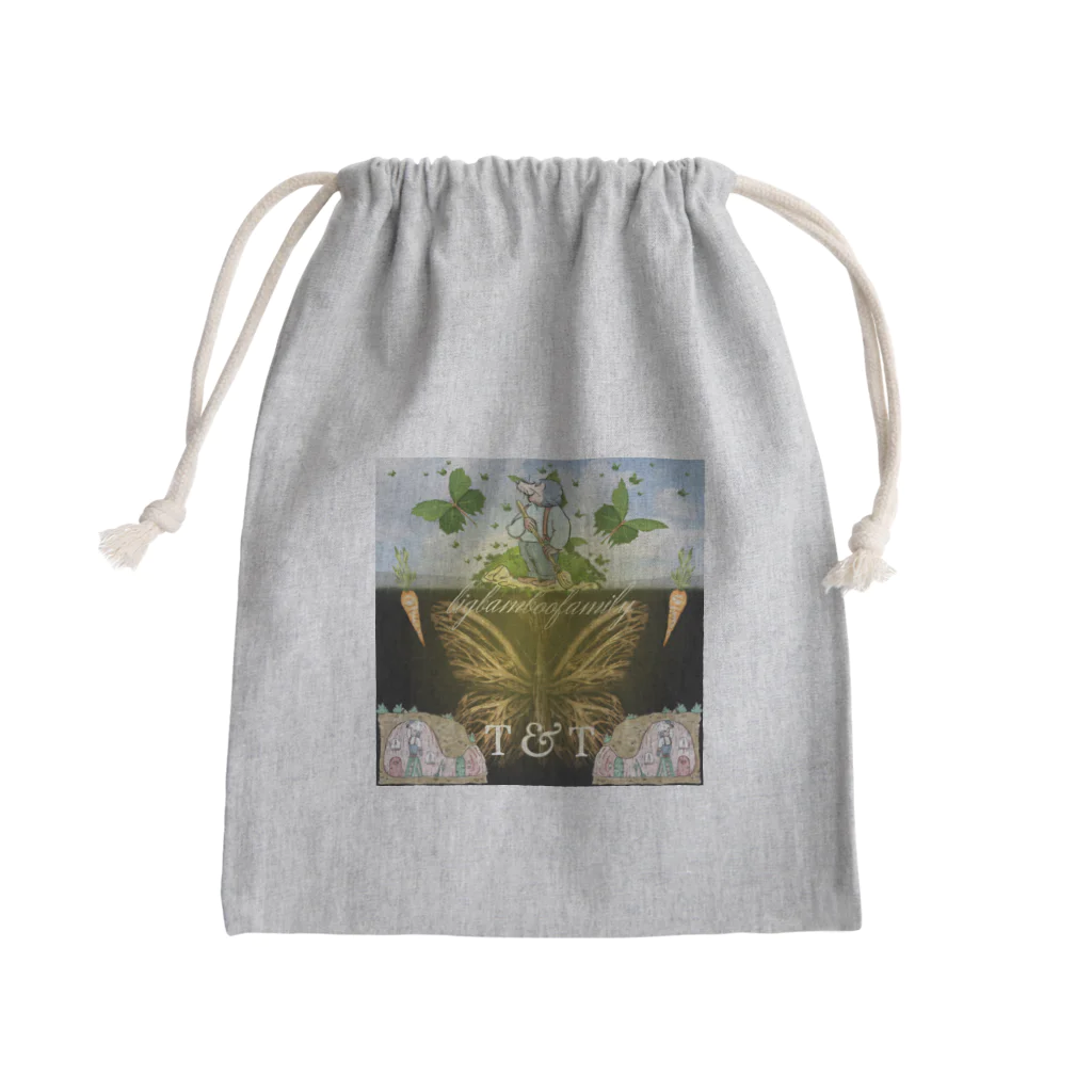 bigbamboofamilyのbigbamboofamily Mini Drawstring Bag