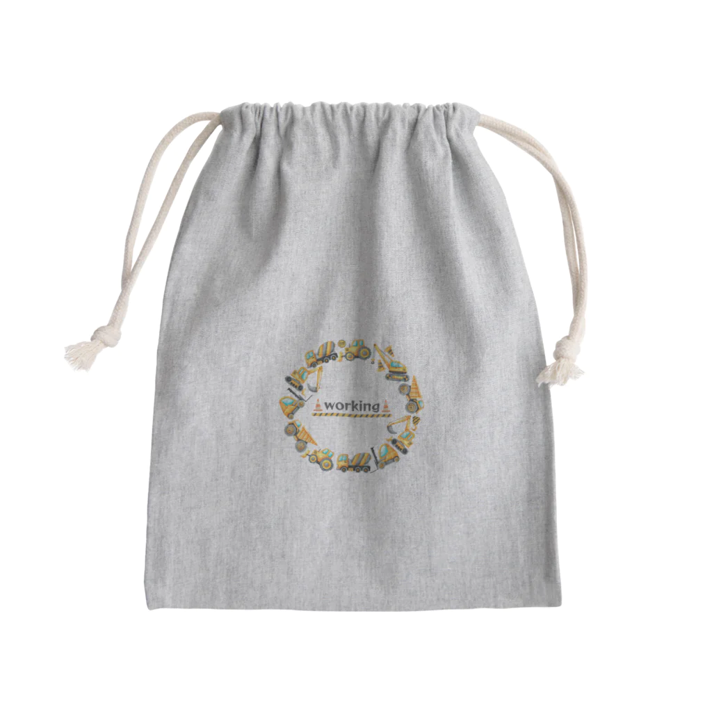 harupiiiのworking2 Mini Drawstring Bag