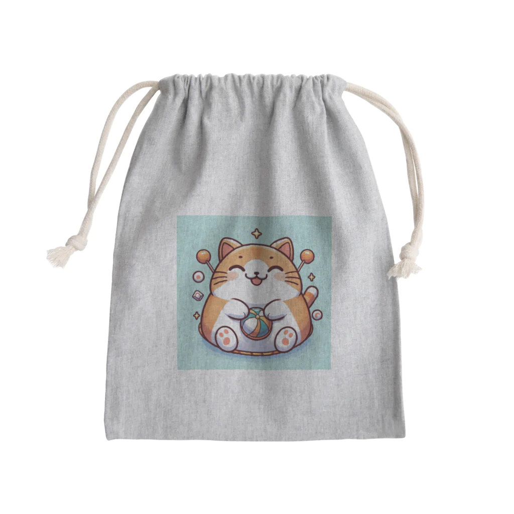 wtr3045のまるねこ37 Mini Drawstring Bag