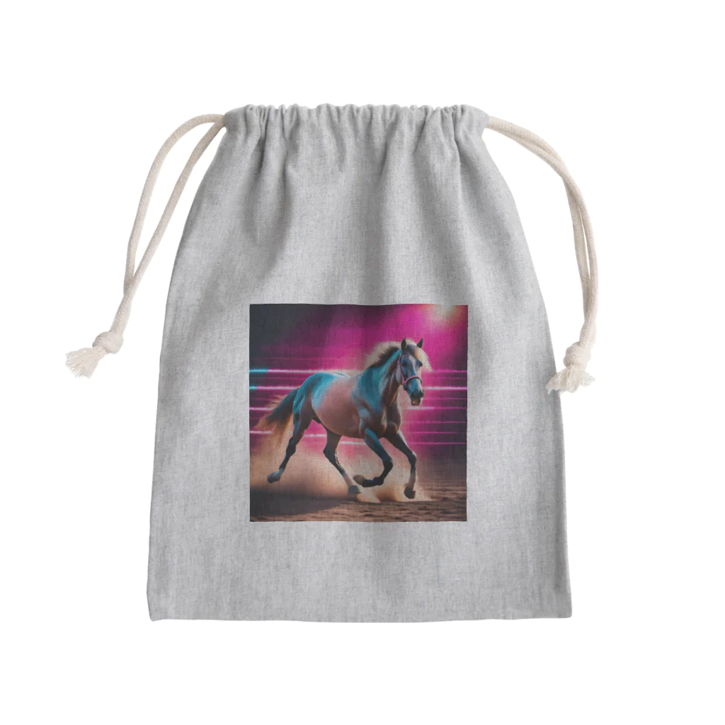 ★動物ショップ・kou2020★の馬4 Mini Drawstring Bag