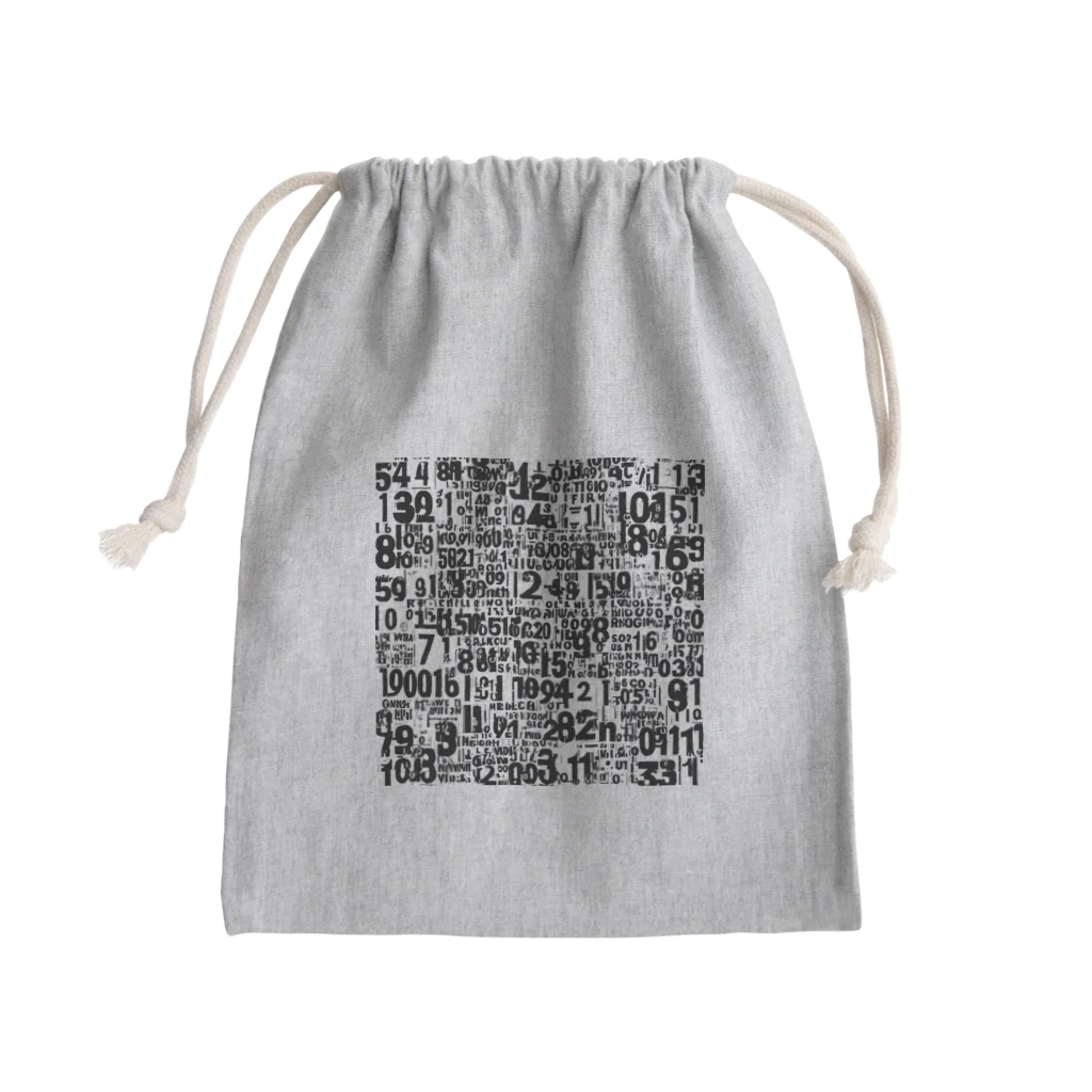 MEGROOVEの数字アート Mini Drawstring Bag