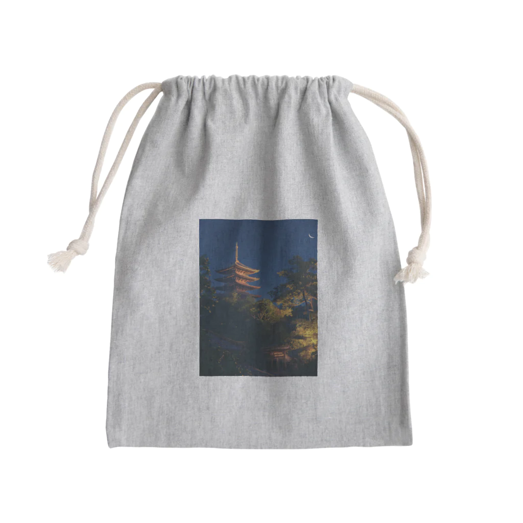 AQUAMETAVERSEの五重塔　なでしこ1478 Mini Drawstring Bag