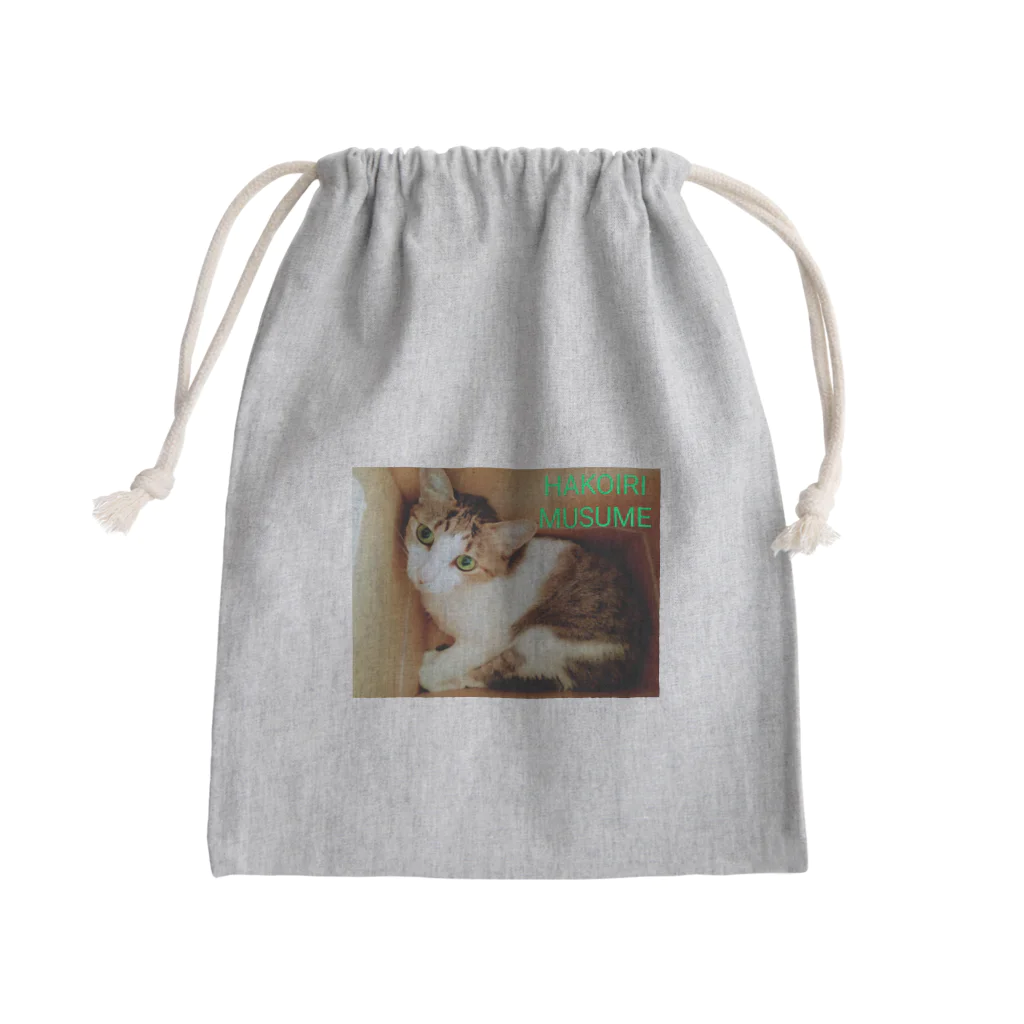 ハンドメイドSaoriのハコイリムスメ(猫) Mini Drawstring Bag