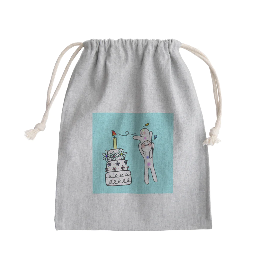 Uoyaのにじいろうちゅうじん Mini Drawstring Bag