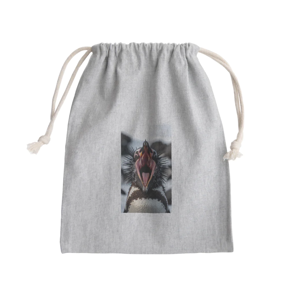 かんぱい工房のペンギンの口の中 Mini Drawstring Bag