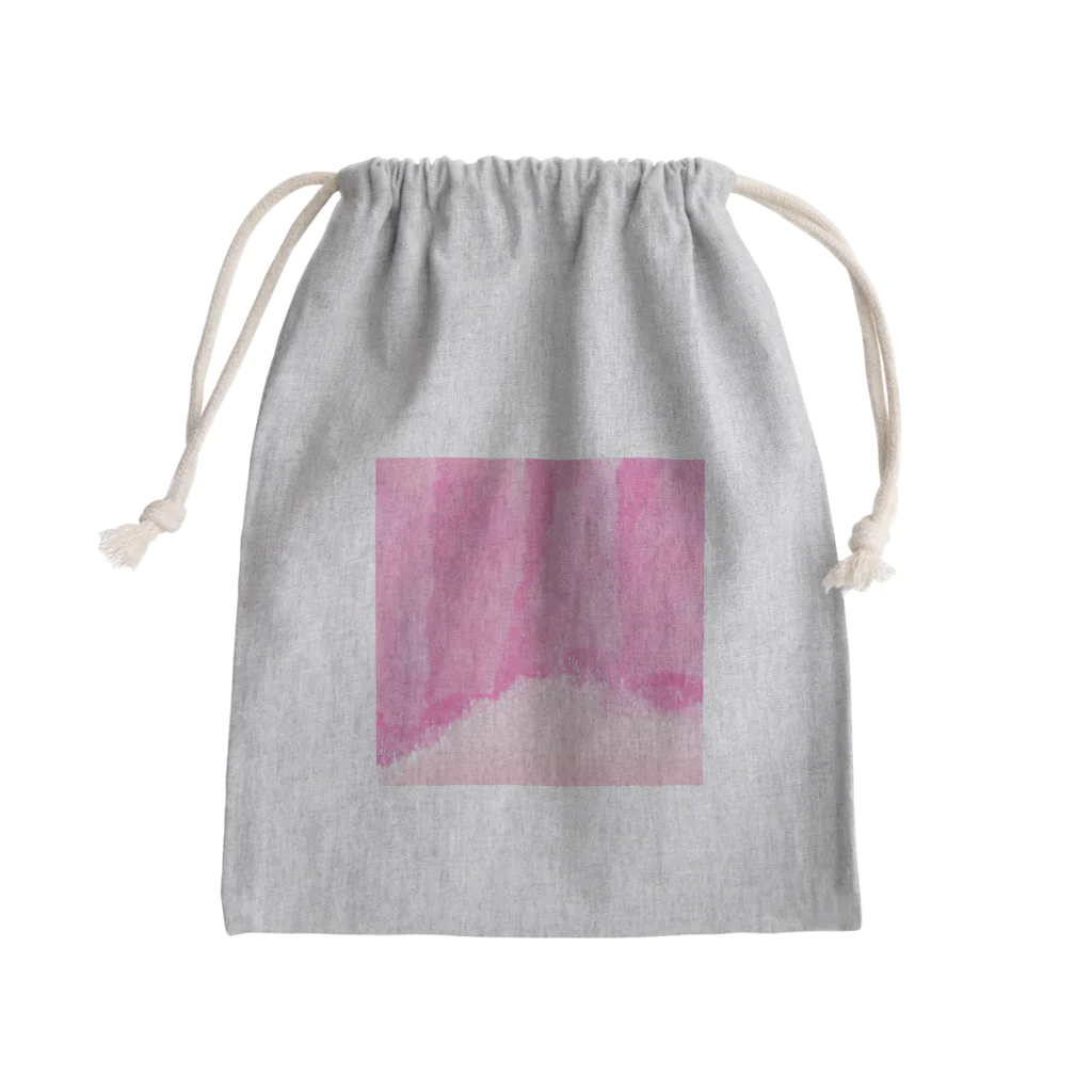 ピンク系水彩画の水彩 ベビーピンク Mini Drawstring Bag