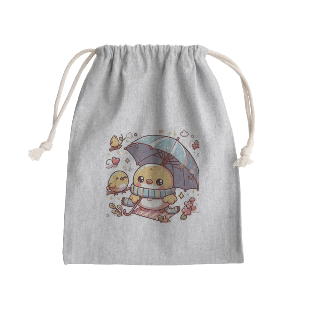 morito-suzuriのひよ吉 Mini Drawstring Bag