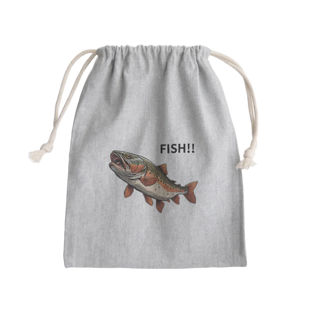 enjoy lifeのFISH1 Mini Drawstring Bag