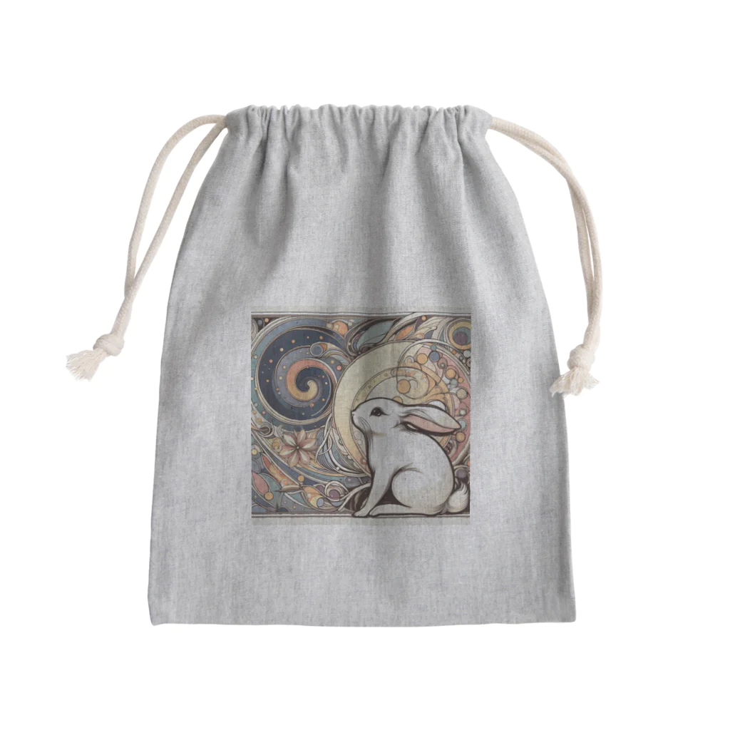 tearai-ugaiのヌーボーウサギ Mini Drawstring Bag