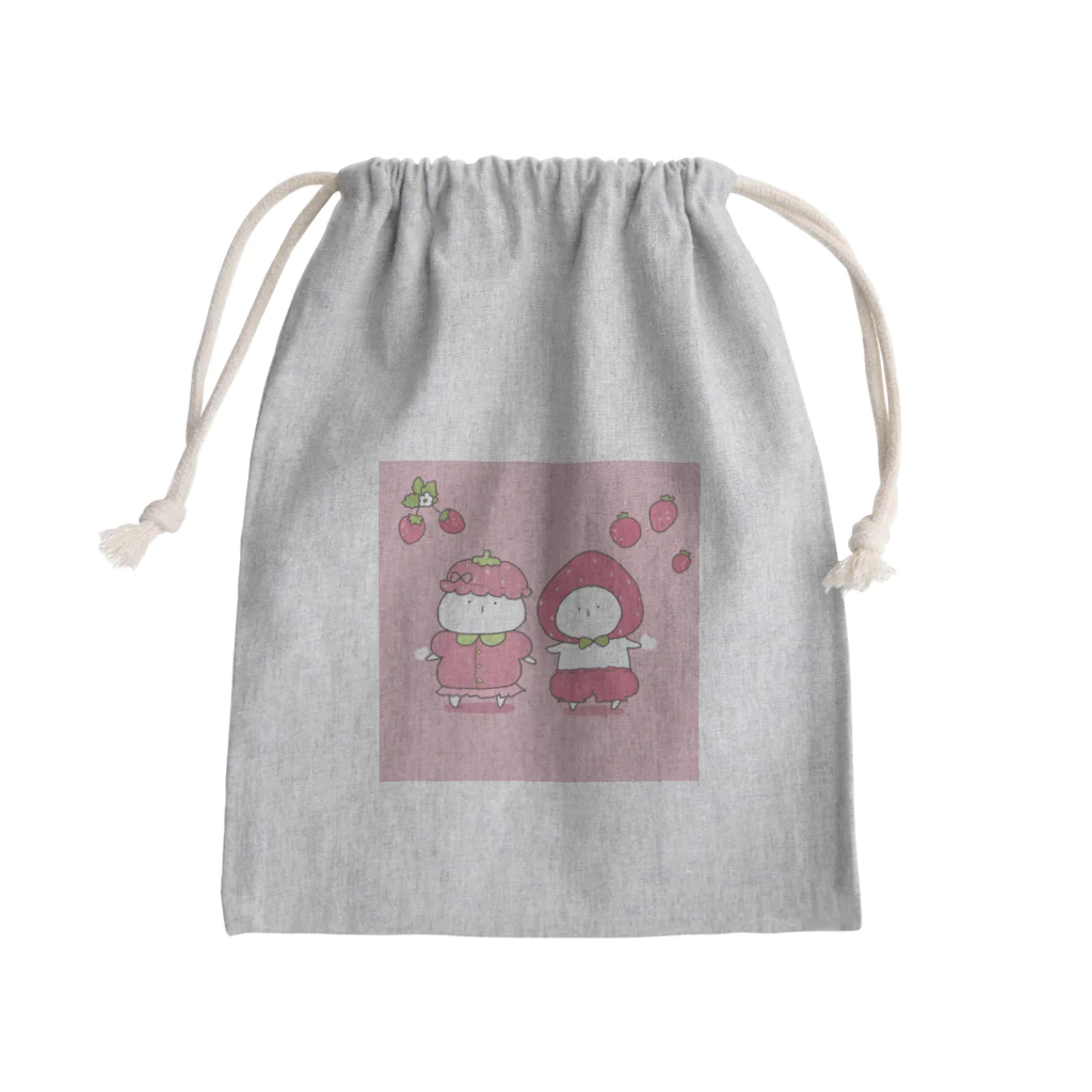 ‪︎‬♥︎sumin‪︎‬♥︎のいちごなうさぎ Mini Drawstring Bag